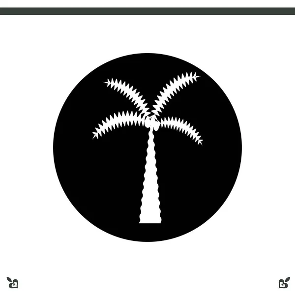 Ikona palmy — Stockový vektor