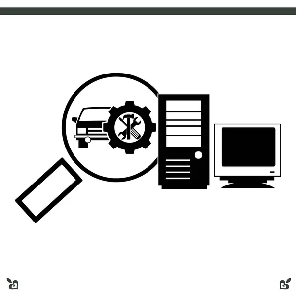 Icono de lupa — Archivo Imágenes Vectoriales