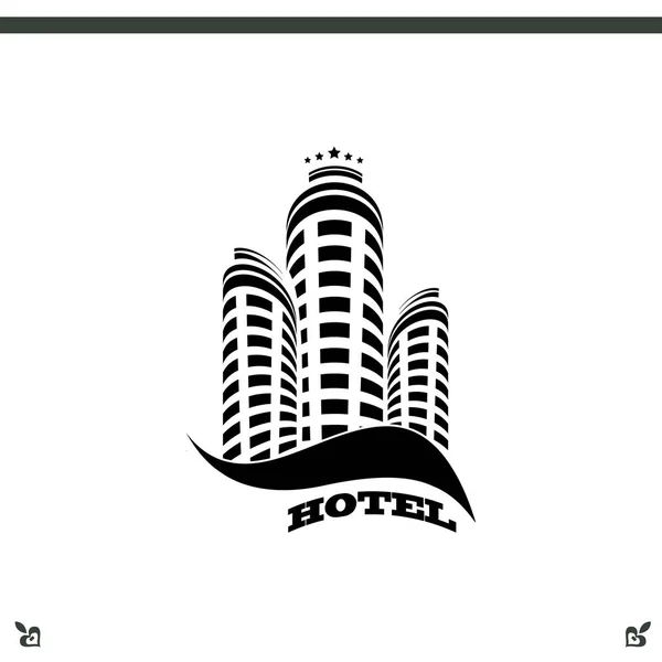 Hotel épület ikonjára — Stock Vector