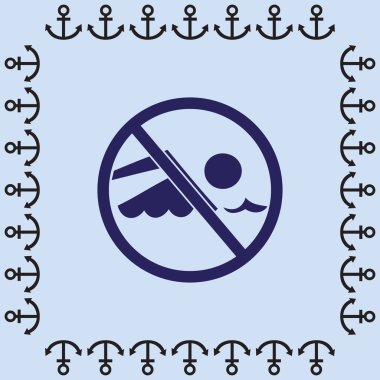 Yüzmek yasaktır web simgesi