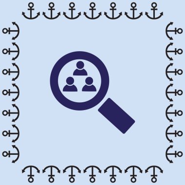 Büyütme cam simgesi