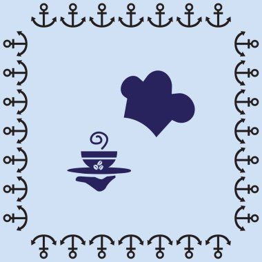 bir fincan kahve simgesi ile ogfitsyant