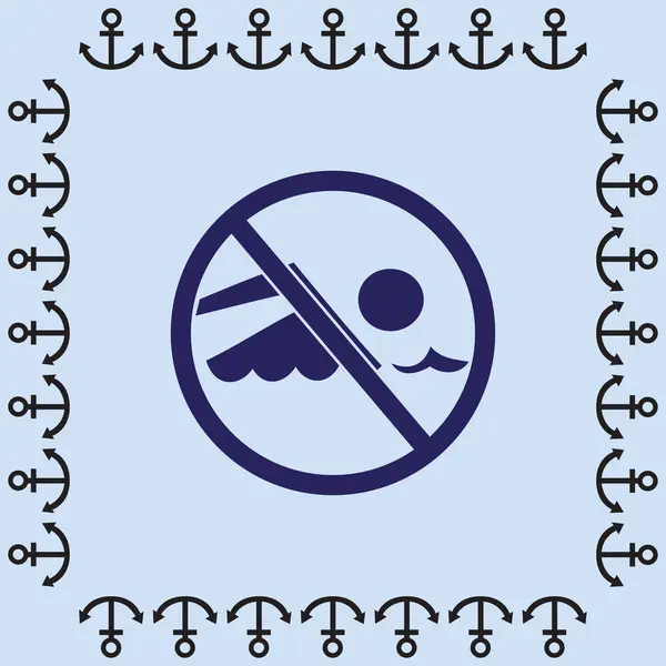 Yüzmek yasaktır web simgesi