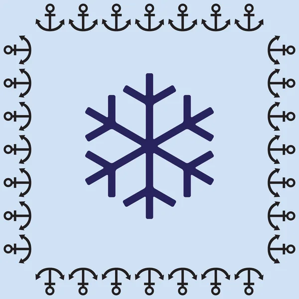 ไอคอนเว็บเกล็ดหิมะ — ภาพเวกเตอร์สต็อก