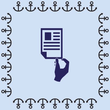 Kağıt belge simgesi 