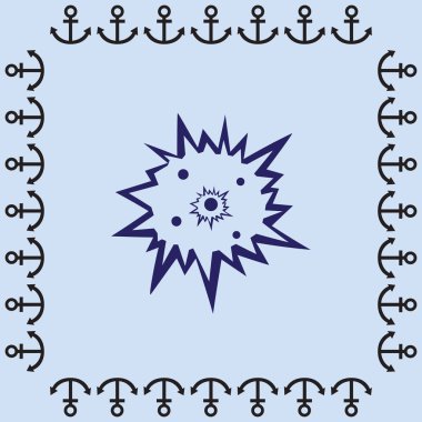 Düz patlama simgesi 