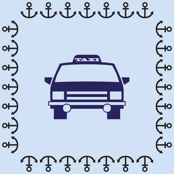Ikona taksówki — Wektor stockowy
