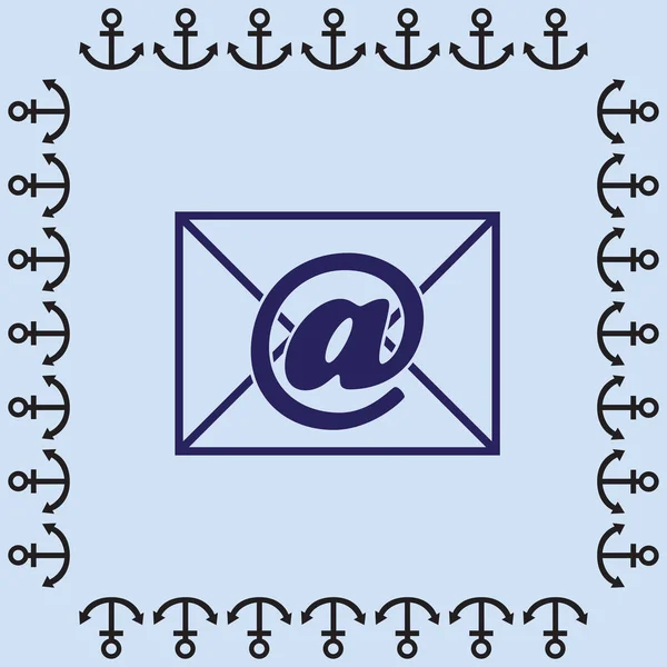 Icône de lettre e-mail — Image vectorielle