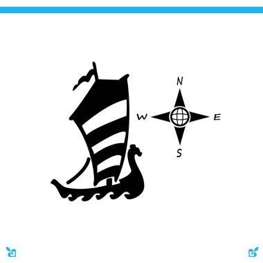 Pusula ve tekne simgesi