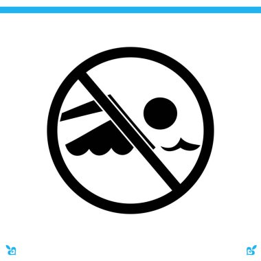 Yüzmek yasaktır web simgesi