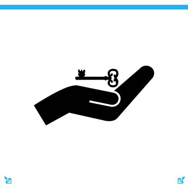 el ve anahtar simgesi