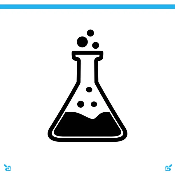 Chemische glaswerk pictogram — Stockvector