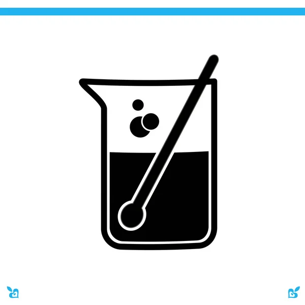 Chemical glassware icon — Stock Vector