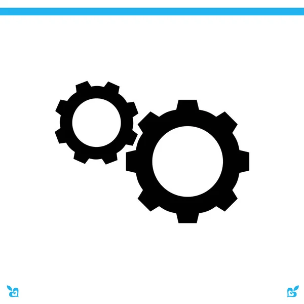 Cogwheels web icon — Stock Vector