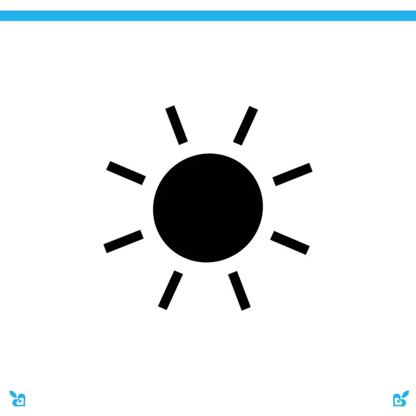 Sol icono web — Vector de stock