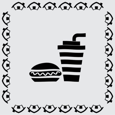 Sosisli ve içki simgesi