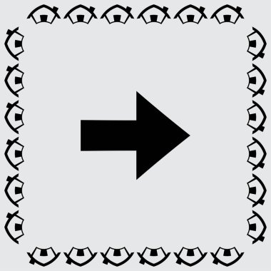 Ok izole işareti illüstrasyon 