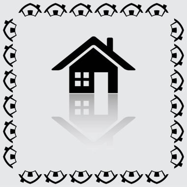 ev simgesini illüstrasyon 