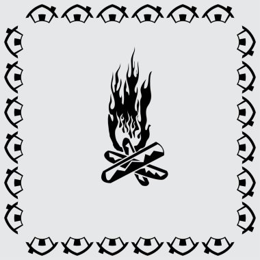 şenlik ateşi simge tasarlamak 