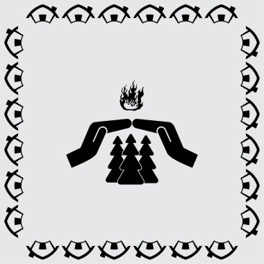 Orman yangından korumak için