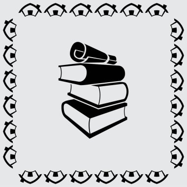 kitap simgesini illüstrasyon 