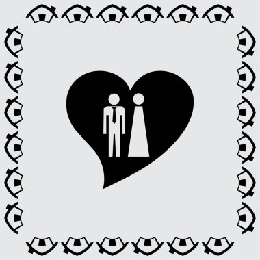 kalp simgesi illüstrasyon