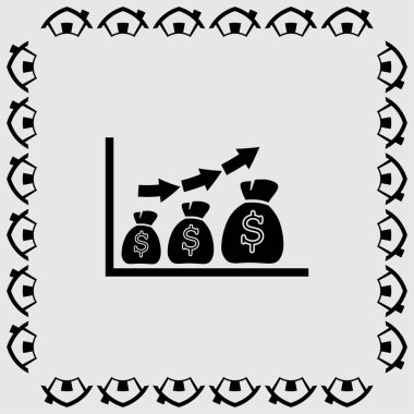 Çanta simgeyle grafik