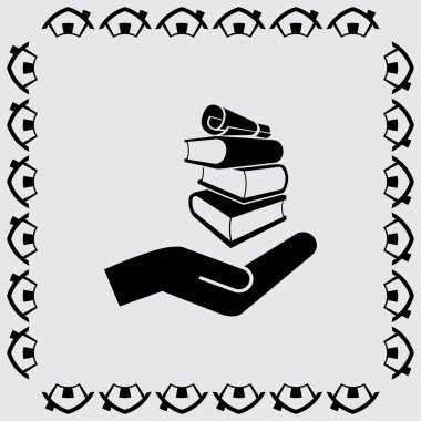 kitap simgesini illüstrasyon 