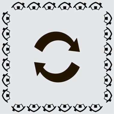 Döngüsel düz simgesi