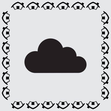 bulut simgesi illüstrasyon 
