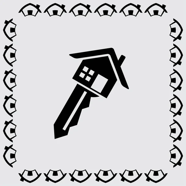 Ícone chave da casa —  Vetores de Stock