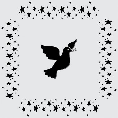 Güvercin simgesi, kuş 