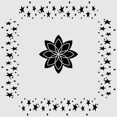 çiçek simgesi illüstrasyon 