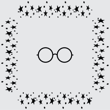  yuvarlak gözlük simgesi simgesi