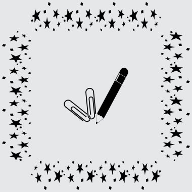 kalem ve zımba simgesi