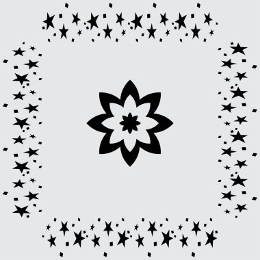 çiçek simgesi illüstrasyon 