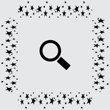 Büyütme cam illüstrasyonu