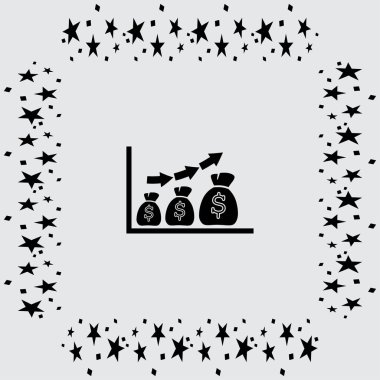 Çanta simgeyle grafik