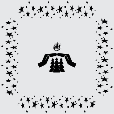 Orman yangından korumak için.