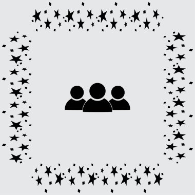 İş adamları simgesi, ekip çalışması 