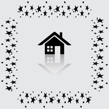 ev simgesini illüstrasyon 