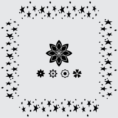 çiçek simgesi illüstrasyon 