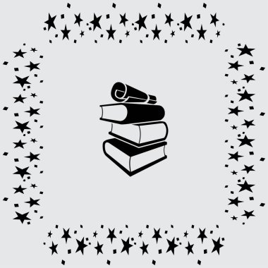 kitap simgesini illüstrasyon 