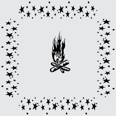 şenlik ateşi simge tasarlamak 