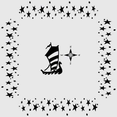 Pusula ve tekne simgesi