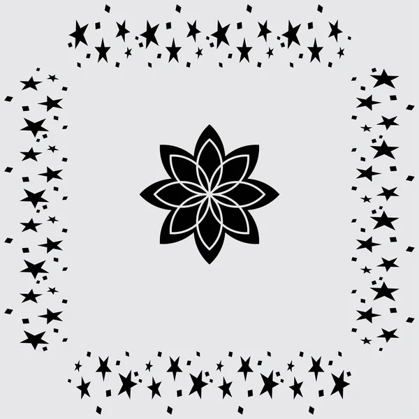 çiçek simgesi illüstrasyon 