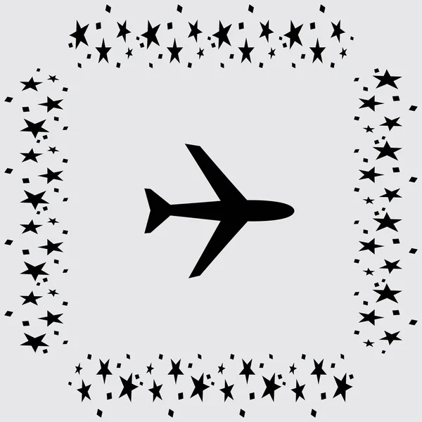 Plane  icon  illustration — Stock Vector