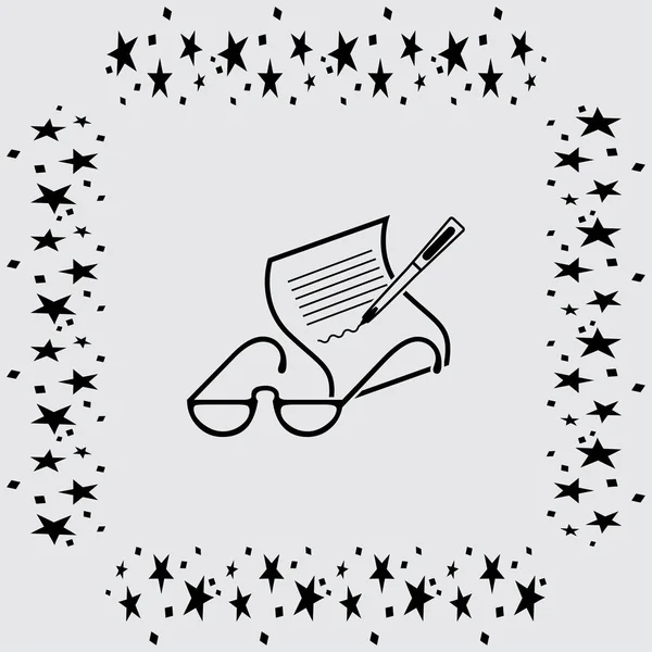 Gözlük simgesi simgesi illüstrasyon 