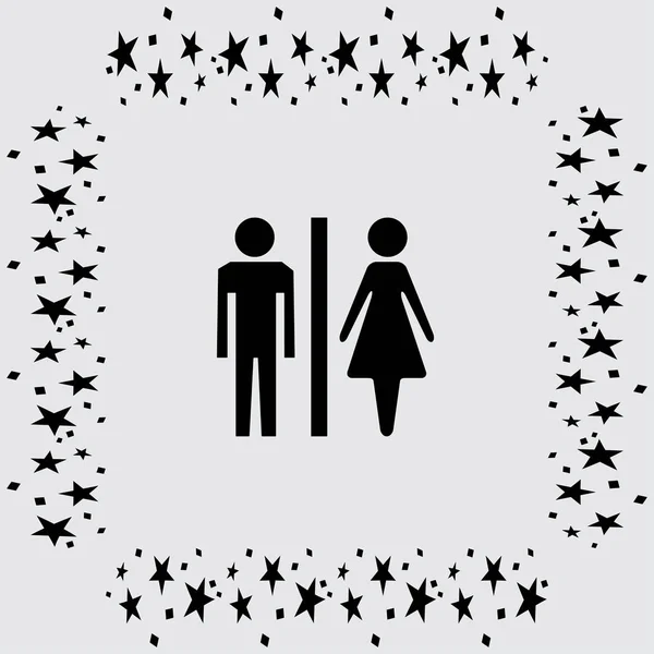 Мужской и женский знак — стоковый вектор