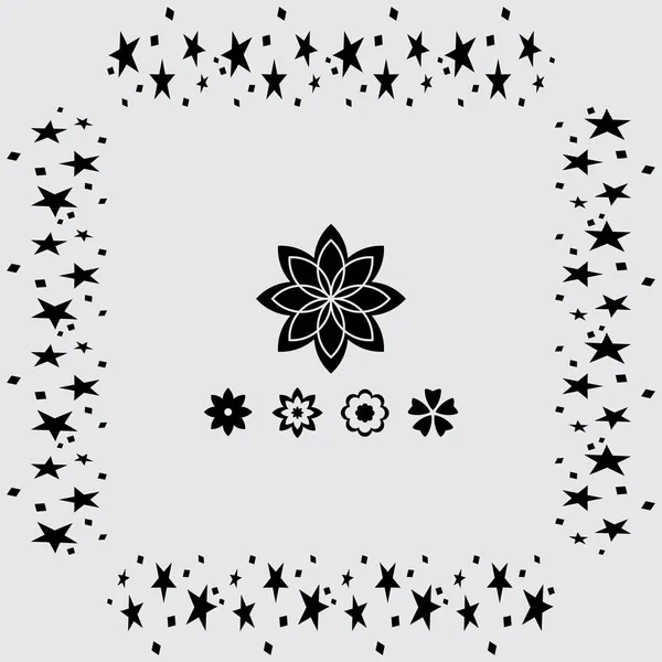 çiçek simgesi illüstrasyon 